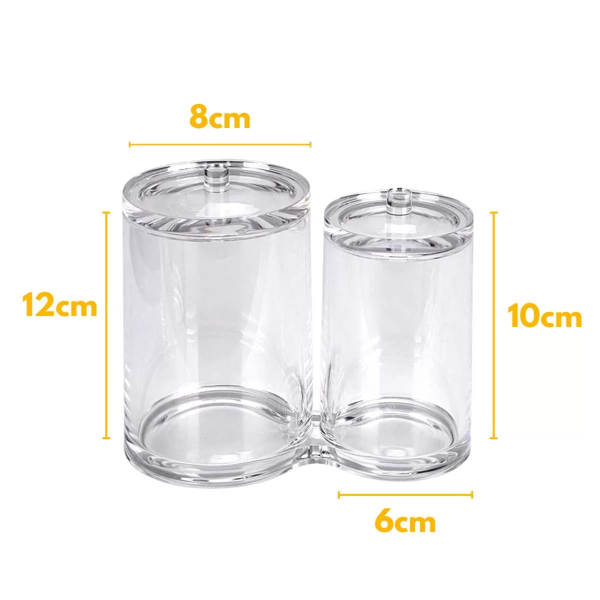 Organizador De Acrílico Para Brochas Algodón Maquillaje - 34175